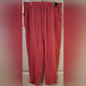 New York & Company Coral Track Pants